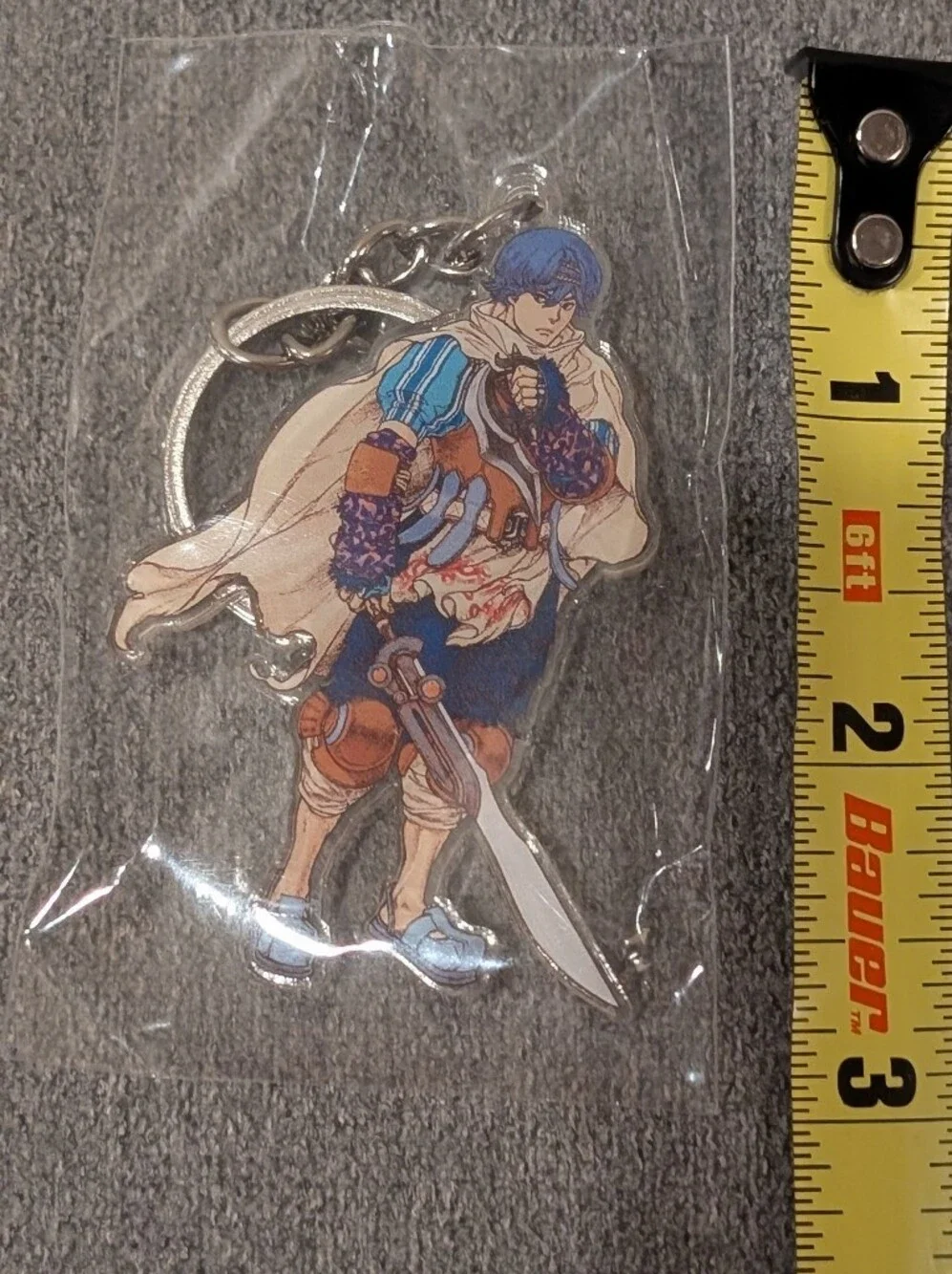 Baten Kaitos Kalas Acrylic Bandai with silver chain & keyring sealed